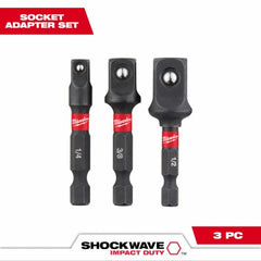 MILWAUKEE Milwaukee 48-32-5033 Shockwave Socket Adapter Set 3pc