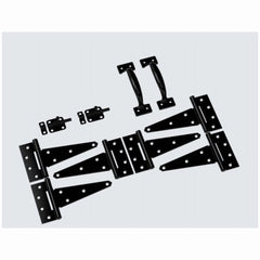 NATIONAL HARDWARE National Mfg N166-006 Black Shed Door Hardware Kit