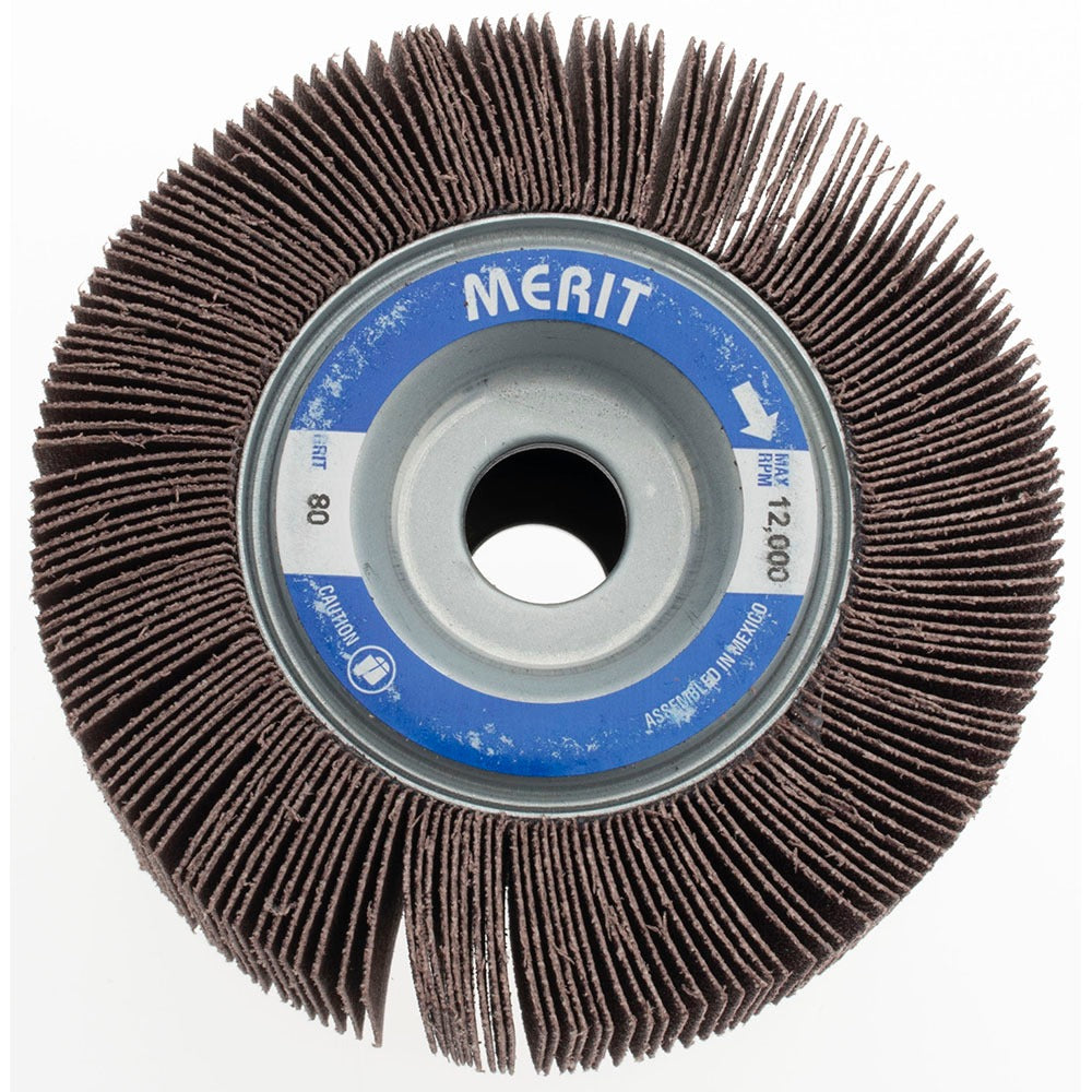 MERIT Merit Abrasives 08834122056 Flap Wheel 80 Grit 4x2 in