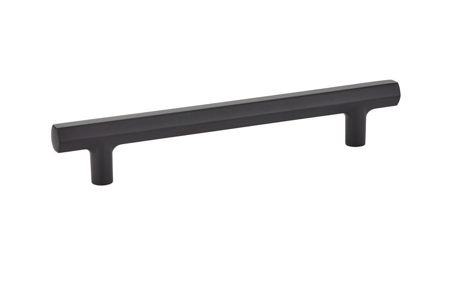 EMTEK Emtek 86461US19 Mod Hex Cabinet Pull 6in Ctc Flat Black