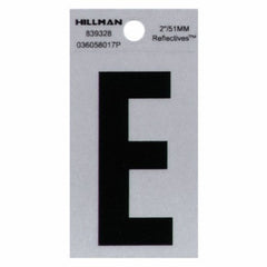 HILLMAN Hillman Fasteners 839328 Adhesive Vinyl Letter E 2in Black