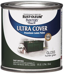 RUST-OLEUM Rust-oleum 1938-730 Latex Paint Hunter Green 0.5 Pint