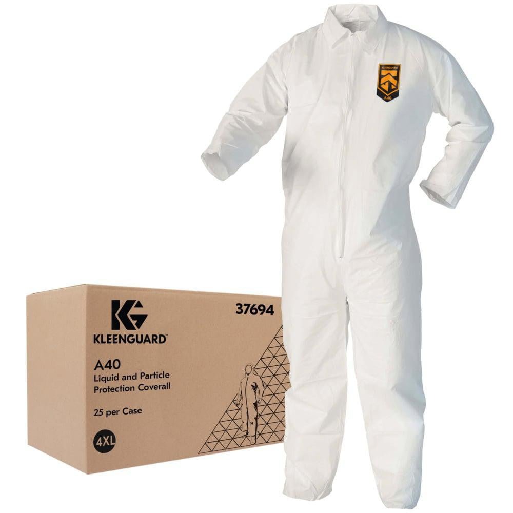 KLEENGUARD Kleenguard 37694 Disposable Coveralls 4XL Zipper 25-pack