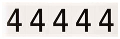BRADY Brady 9714-4 Outdoor Numbers Vinyl Gloss Legend 4 Non-Reflective 2.25 H x 1.81 W in.