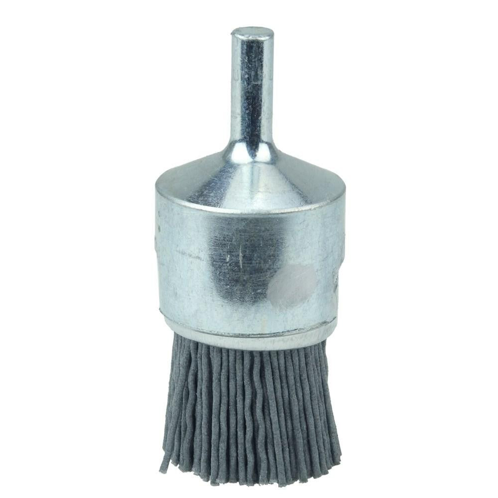 WEILER Weiler 10155 End Brush 1 in Nylon Crimped 320 Grit