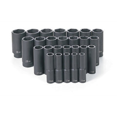 GREY PNEUMATIC Grey Pneumatic 1326md 26-pc 1/2 in Drive Deep Metric Set