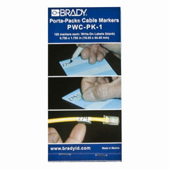 BRADY Brady PWC-PK-1 Porta PK WM Refill Legend 1.75 in H x 0.75 in W (10 Pages)