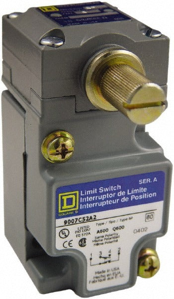 SCHNEIDER ELECTRIC Square D 9007C52N Limit Switch Spdt Nc Roller Lever 600V