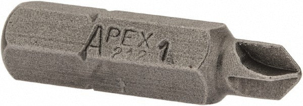 APEX Apex 212-1 Screwdriver Insert Bit No. 1 Point Steel