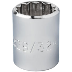 PROTO Proto J5429 29/32 Inch 1/2 Drive 12-point Hand Socket