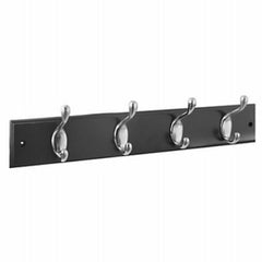 NATIONAL HARDWARE National Mfg S813-048 4-hook Wall Rail 18 Inches Satin Nickel