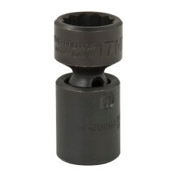 PROTO Proto J77517MP Impact Socket 3/8 in Drive 17mm 12-pt