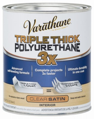 RUST-OLEUM Rust-oleum 284473 Satin Polyurethane 1 Quart Interior Wood