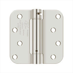 DELTANA Deltana DSH4R514 Spring Hinge 4x4 5/8 Radius Bright Nickel