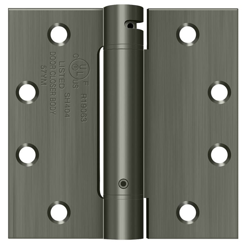 DELTANA Deltana DSH45U15A Spring Hinge 4.5x4.5 Antique Nickel