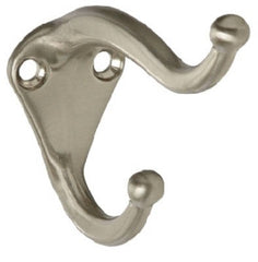 NATIONAL HARDWARE National Mfg N325-480 Satin Nickel Coat Hat Hook 5 Pack