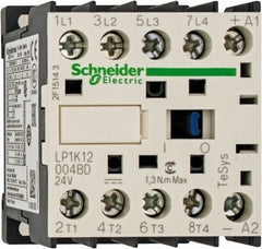 SCHNEIDER ELECTRIC Schneider Electric LP1K12004BD Iec Contactor 4 Pole 24VDC