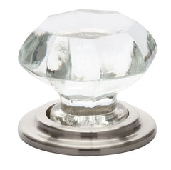 EMTEK Emtek 86028US15 Old Town Clear Cabinet Knob Satin Nickel