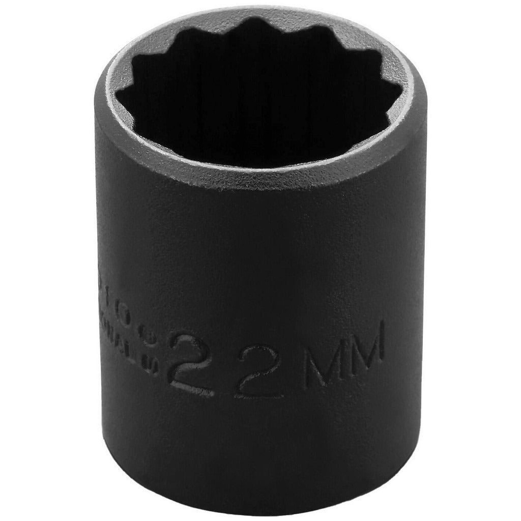 PROTO Proto J7422MT Impact Socket 1/2 in Drive 22mm 12-pt