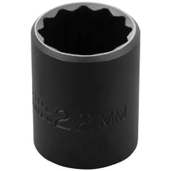 PROTO Proto J7422MT Impact Socket 1/2 in Drive 22mm 12-pt