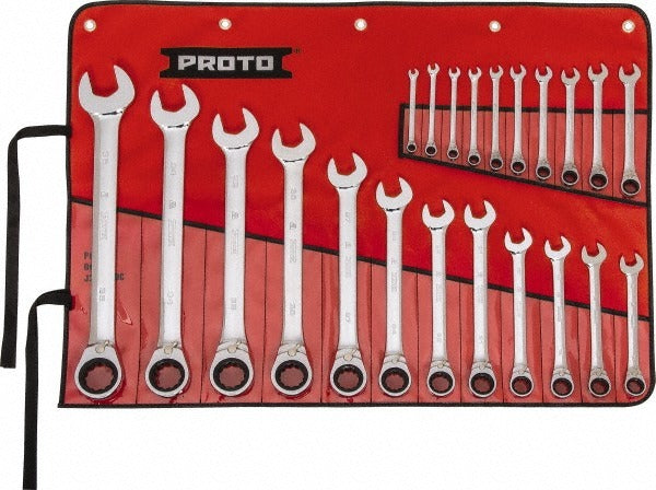 PROTO Proto JSCVMT-22S Ratcheting Wrench Set 22 Pc Metric