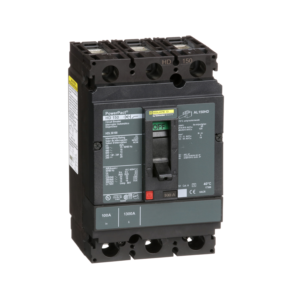 SCHNEIDER ELECTRIC HDL36100 CIRCUIT BREAKERS