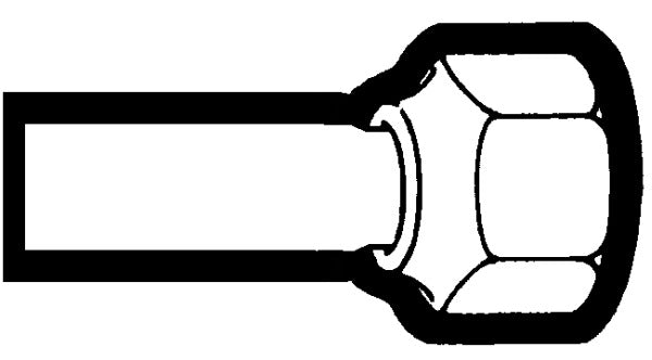 HOLYOKE FITTINGS Holyoke Fittings 4041-44 Swivel Flare to Sweat Straight Adapter (1/4 inches O.D.)