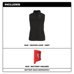 MILWAUKEE Milwaukee F300B-20XL M12 Women's Heated Axis Vest (XL)