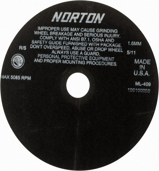 NORTON Norton 66253117828 Cutoff Wheel 9 in Aluminum Oxide Type 1