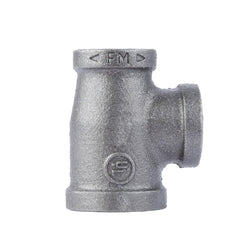 CODA RESOURCES Coda Resources 506247 Black Malleable Iron Reducing Tee