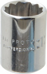 PROTO Proto J4712TM 12mm 12-point Hand Socket 1/4 Drive