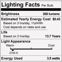 PHILIPS Philips 588533 LED Filament Candle 3.5W (B11 E12 3-Pack) 514408