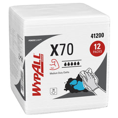KIMBERLY-CLARK Wypall 41200 Powerclean X70 Shop Towel 12 Pack Case