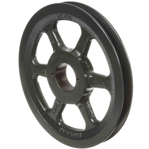 BROWNING Browning BK85H V-Belt Pulleys - 4L or A, 5L or B Belt Section, 1 Groove, 7.7000 in (A) 8.2000 in (B) Pitch Dia., 8.2500 in O.D.