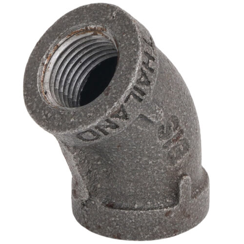 EVERFLOW Everflow BMFF0038 3/8 Black Elbow 45