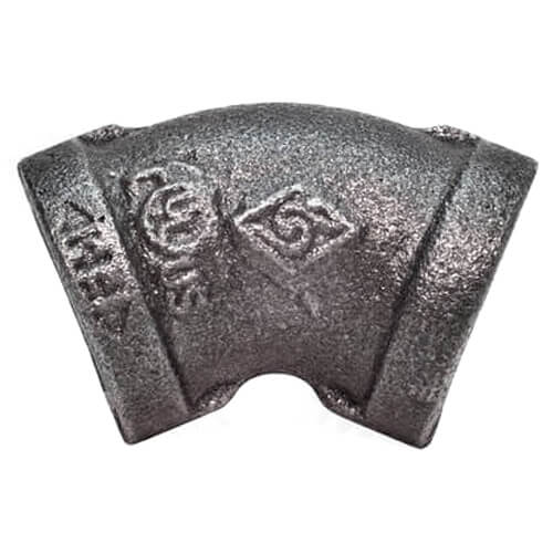 EVERFLOW Everflow BMFF0600 | 6 Black Elbow 45