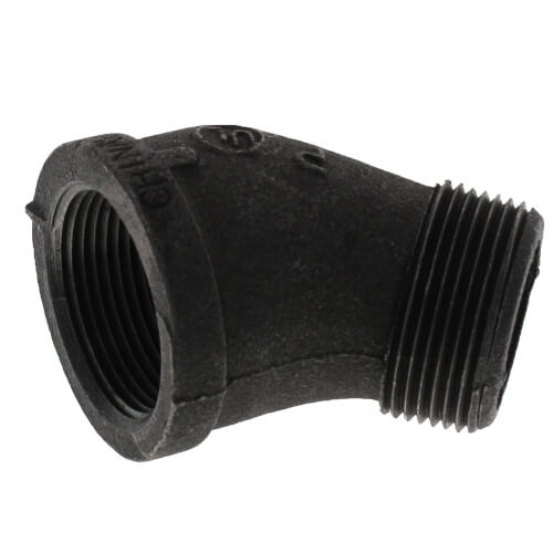 EVERFLOW Everflow BMSF0114 Black Street Elbow 45 1-1/4