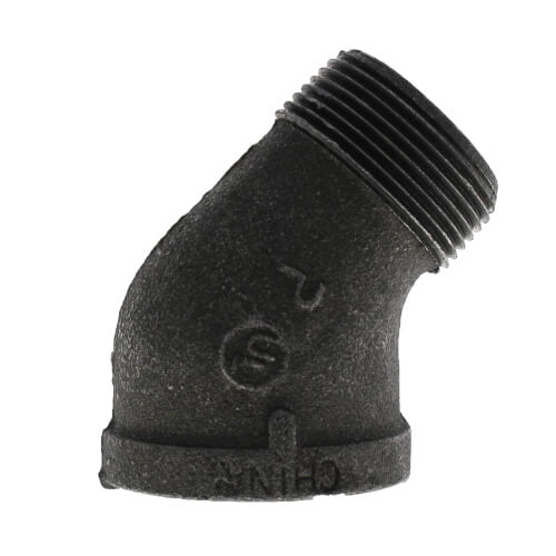 EVERFLOW Everflow BMSF0114 Black Street Elbow 45 1-1/4
