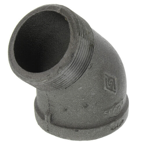 EVERFLOW Everflow BMSF0212 2-1/2 Black Street Elbow 45
