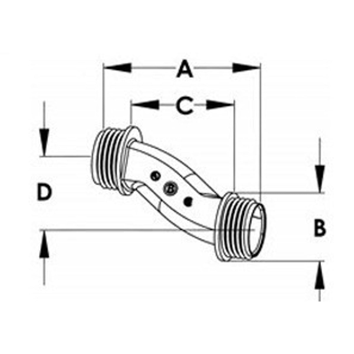 BRIDGEPORT Bridgeport 1522-DC Nipple Conduit 1in IMC and RGD Conduit