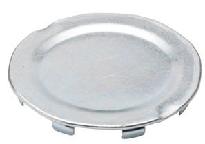 BRIDGEPORT Bridgeport 1696 Knockout Plug, 2 inch, Steel, Electro-Plated Zinc