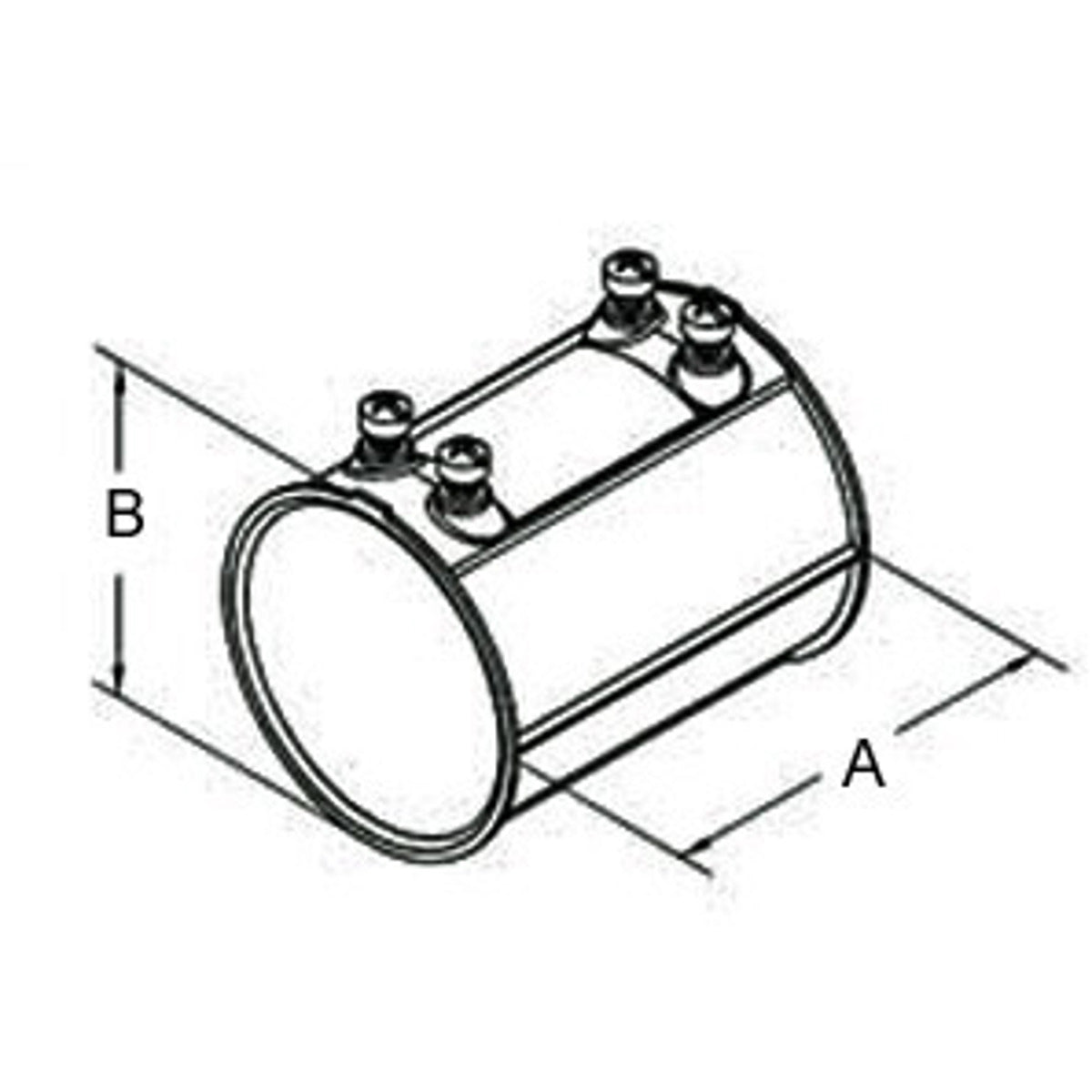 BRIDGEPORT Bridgeport 246-DC EMT Die Cast Set Screw Coupling, 2-1/2 Inch