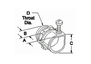 BRIDGEPORT Bridgeport 501-DC2 Greenfield Set Screw Die Cast Connector - Flexible, 3/8 Inch