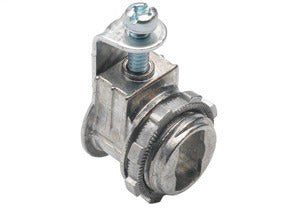 BRIDGEPORT Bridgeport 560-DC2 Single-Screw Strap-Type Die Cast Connector, 3/8 Inch