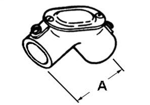 BRIDGEPORT Bridgeport 62-DC Setscrew Pull Elbow, 3/4 in Trade, 90 deg, Die Cast Zinc