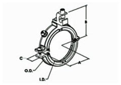 Bridgeport SGB-386CL Bushing Grounding Split 2in 4AWG 1/0AWG