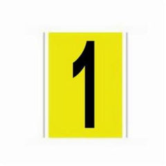 BRADY Brady 3430-1 1 in Vinyl Number Label (Card of 10)