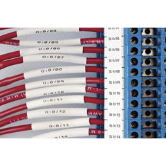 Brady M5-375-1-342 PermaSleeve Heat-Shrink Labels Polyolefin 0.645H x 1W BK/WT 0.375Dia