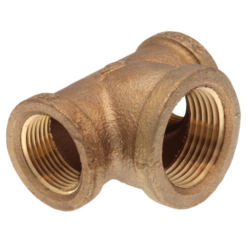 EVERFLOW Everflow BRBT0340-NL 3/4 X 3/4 X 1 Bull Head Tee Brass Lead Free