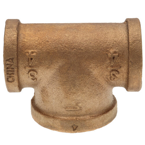 EVERFLOW Everflow BRBT0340-NL 3/4 X 3/4 X 1 Bull Head Tee Brass Lead Free